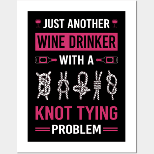 Wine Drinker Knot Tying Posters and Art